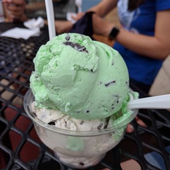 Petersen's Ice Cream - double scoop of mint chip and cookies & cream $4.75 - Ice Cream & Frozen Yogurt Near Me - Oak Park, Illinois Petersen's Ice Cream - double scoop of mint chip and cookies & cream $4.75 - Ice Cream & Frozen Yogurt Near Me - Oak Park, Illinois