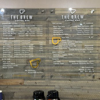 The Brew Coffee - Menu - Coffee & Tea Near Me - Albuquerque, New Mexico