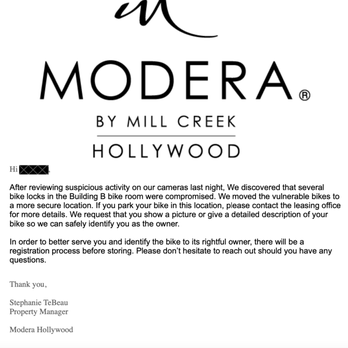 Modera Hollywood - Stole my bike - Apartments Near Me - Los Angeles, California Modera Hollywood - Stole my bike - Apartments Near Me - Los Angeles, California