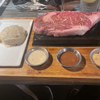 Hot Rocks - Ribeye steak - New American Near Me - Wisconsin Dells, Wisconsin Hot Rocks - Ribeye steak - New American Near Me - Wisconsin Dells, Wisconsin