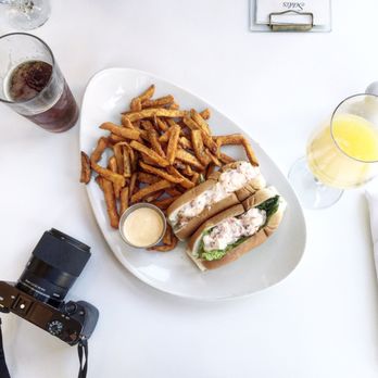 Sava's - Lobster roll and sweet potato fries. So yummy! - Bars Near Me - Ann Arbor, Michigan Sava's - Lobster roll and sweet potato fries. So yummy! - Bars Near Me - Ann Arbor, Michigan