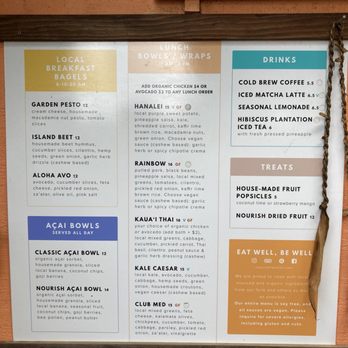Nourish Hanalei - Menu of Nourish Hanalei - Acai Bowls Near Me - Hanalei, Hawaii Nourish Hanalei - Menu of Nourish Hanalei - Acai Bowls Near Me - Hanalei, Hawaii