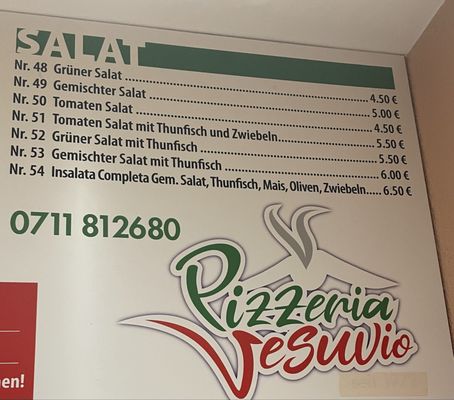 Menu photo 2 Pizzeria Vesuvio Stuttgart, BW