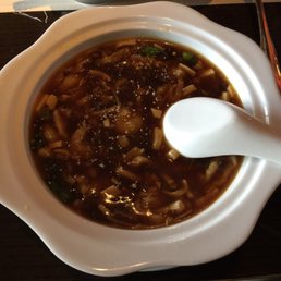 The Hot and Sour Soup (a delicate and well balanced mixture of flavours and textures and not too heavy on the chilli) The Hot and Sour Soup (a delicate and well balanced mixture of flavours and textures and not too heavy on the chilli)