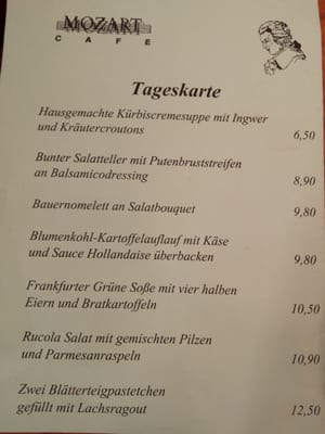 Menu photo 1 Cafe Mozart Frankfurt, HE Menu photo 1 Cafe Mozart Frankfurt, HE
