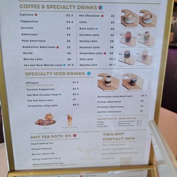 Twilight Cafe - Menu (December 2025) - Cafes Near Me - Toronto, Ontario