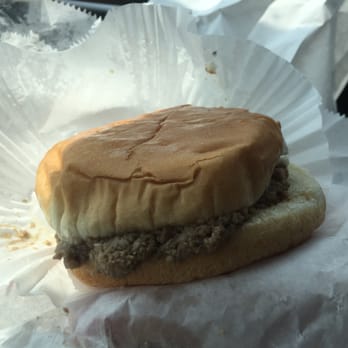 O'Dell's Sandwich Shop - The Ground Beef Sandwich - very much a local thing - but try it. - Sandwiches Near Me - Mount Airy, North Carolina