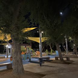 The play area has good light . The play area has good light .