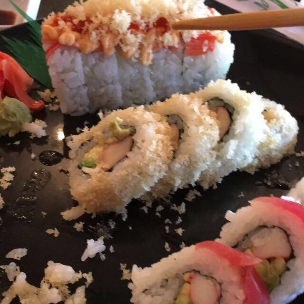 Top to bottom: spicy crab, crunchy California, and tuna time. Top to bottom: spicy crab, crunchy California, and tuna time.
