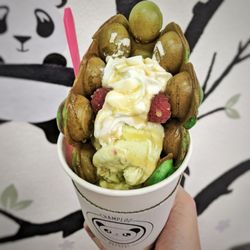 Champloo Desserts - Bubble Waffle with homemade ice cream