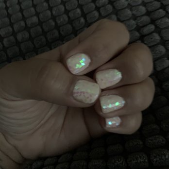 River Nail Spa - Gel set, with sparkle (flash off) - Nail Salons Near Me - Baldwin Park, California River Nail Spa - Gel set, with sparkle (flash off) - Nail Salons Near Me - Baldwin Park, California
