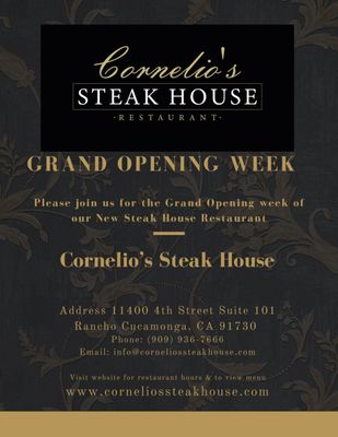 Menu photo 8 Cornelio’s Steak House Rancho Cucamonga, CA Menu photo 8 Cornelio’s Steak House Rancho Cucamonga, CA