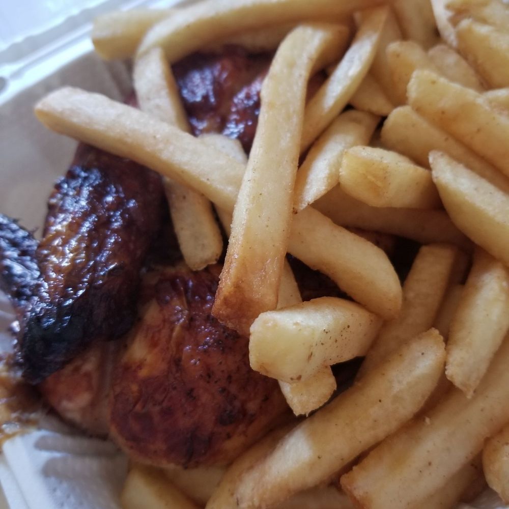 Caravan Chicken - 1/2 chicken with fries - Latin American Near Me - Astoria, New York