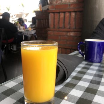 The Kettle - Small orange juice that comes with Benedict plate - Diners Near Me - Manhattan Beach, California