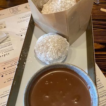 Bosscat Kitchen & Libations - Beignets.  Tastes more like cake donuts. - New American Near Me - Irvine, California