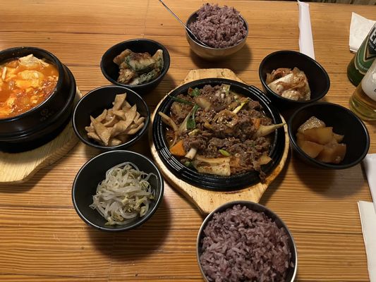 Korean Bamboo teriyaki & bunsik by null