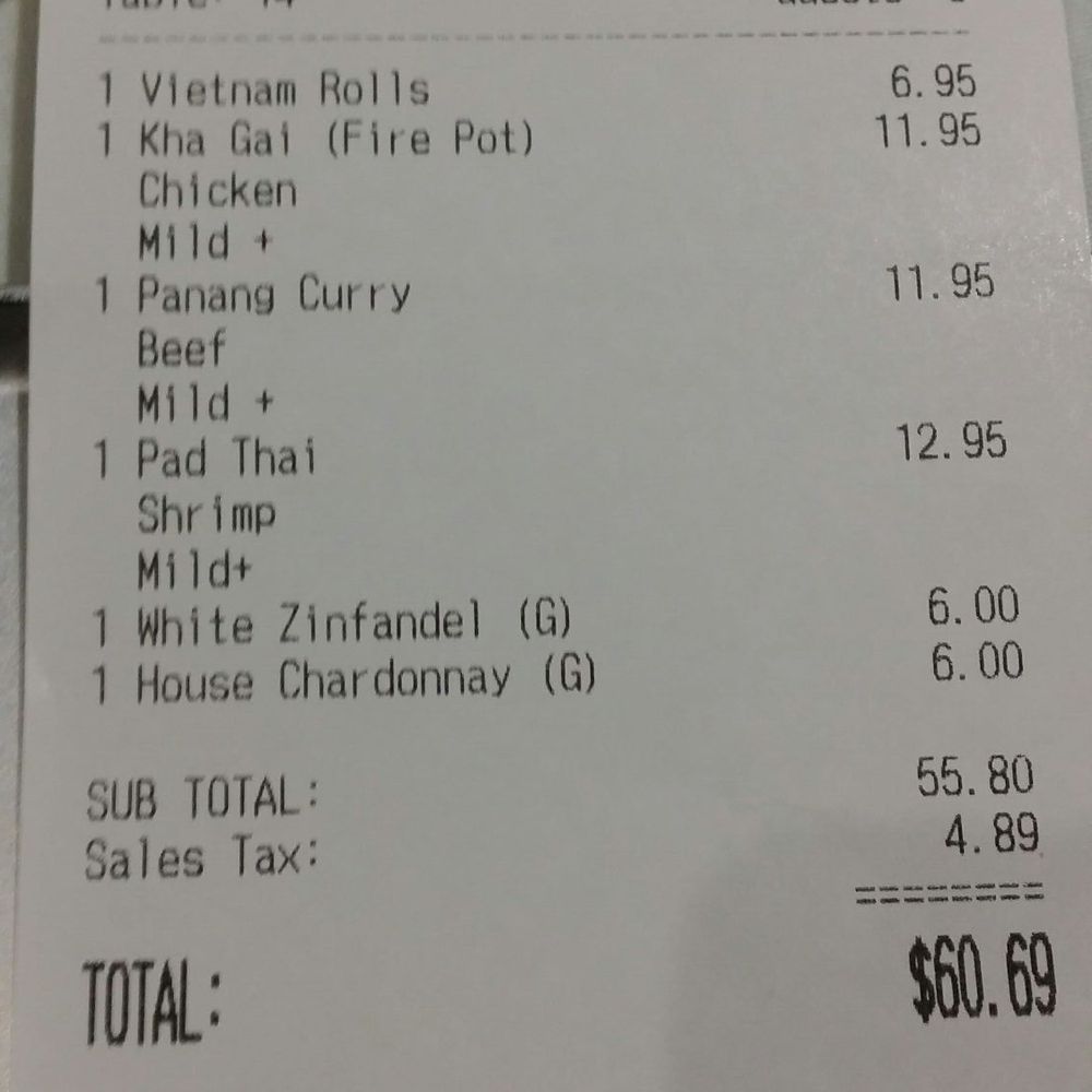 Krua Thai Restaurant - check please - Thai Near Me - Monterey, California Krua Thai Restaurant - check please - Thai Near Me - Monterey, California