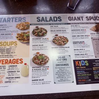 McAlister's Deli - Salad menu - Salad Near Me - Gurnee, Illinois