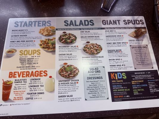 Menu photo 2 McAlister's Deli Gurnee, IL