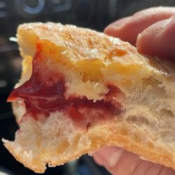 A jelly filled donut, the texture was immaculate and the structure of the bread here is almost orgasm inducing
