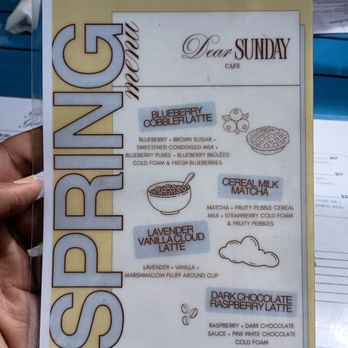 Dear Sunday Cafe - Spring menu - Coffee & Tea Near Me - Tallahassee, Florida