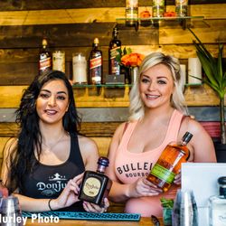 Touché Mobile Bars - The Don Julio and Bulleit girls at the 2019 Sonoma International Film Festival.