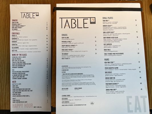 Menu photo 7 Table 79 Foodbar Steamboat Springs, CO Menu photo 7 Table 79 Foodbar Steamboat Springs, CO
