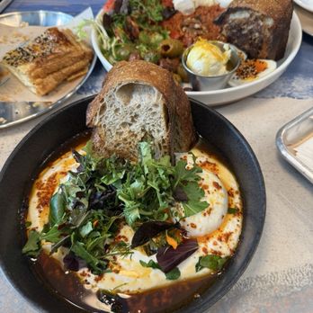 Monica Cafe - Turkish eggs and Turkish platter - Cafes Near Me - Santa Monica, California