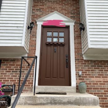 Heritage Contracting Renovations - Our freshly coated front door! - Handyman Near Me