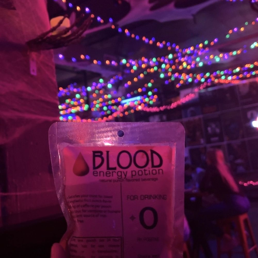 Urban Tree Cidery - Halloween specialty cocktail - Blood type O bag - Beer, Wine & Spirits Near Me - Atlanta, Georgia Urban Tree Cidery - Halloween specialty cocktail - Blood type O bag - Beer, Wine & Spirits Near Me - Atlanta, Georgia