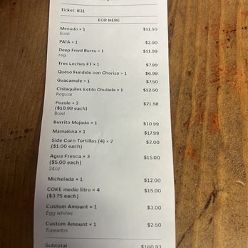 Teresa's Mexican Grill - 2nd time here over charged us again! - Mexican Near Me - El Monte, California