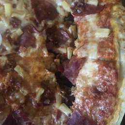 Whole in pizza