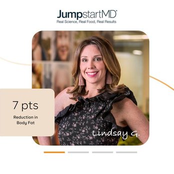JumpstartMD - Lindsay saw a 7% reduction in body fat with the JumpstartMD program. You can too - contact us today to get started! - Weight Loss Centers Near Me - San Jose, California JumpstartMD - Lindsay saw a 7% reduction in body fat with the JumpstartMD program. You can too - contact us today to get started! - Weight Loss Centers Near Me - San Jose, California
