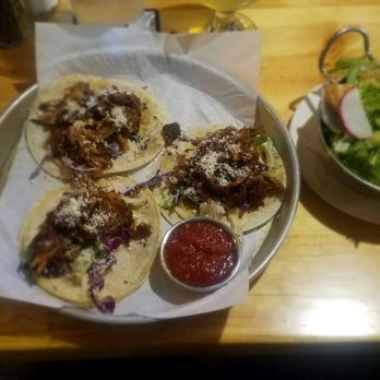 Manito Tap House - Carne Avodava - melty pork tacos with a kick of spice and flavor. - American Near Me - Spokane, Washington