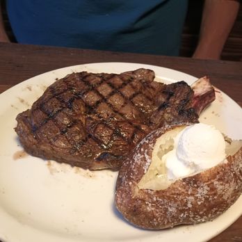 Texas Roadhouse - My husband's ribeye order med rare, but came rare. He ate it, but it needed about 2-3 more minutes on the grill. I couldn't have eaten it. - Steakhouses Near Me - Terrell, Texas