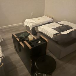 Clean quiet room.
