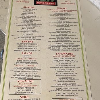 Gallo's Seafood - Burger bar menu - Seafood Near Me - Philadelphia, Pennsylvania Gallo's Seafood - Burger bar menu - Seafood Near Me - Philadelphia, Pennsylvania