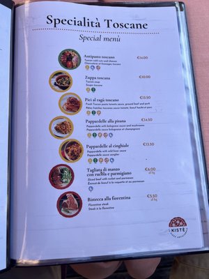Menu photo 2 Kisté Pisa, PI Menu photo 2 Kisté Pisa, PI