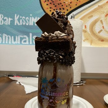 The Crazy Mason Milkshake Bar - CHOCOLATE OVERLOAD the brownie was warm and delicious.. - Desserts Near Me - Kissimmee, Florida