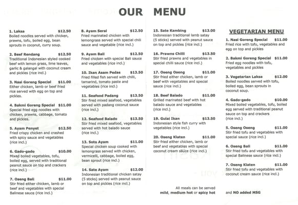 Menu photo 2 Kintamani Bali Cafe Auckland, AUK