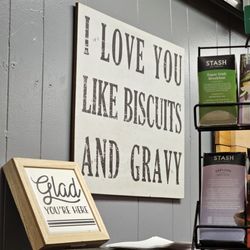 Crumbles Store - Two other plaques with sayings.