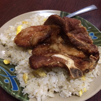 Clay Pot Cafe - Pork chop with lemongrass over fried rice (#37) - Cantonese Near Me - Boston, Massachusetts Clay Pot Cafe - Pork chop with lemongrass over fried rice (#37) - Cantonese Near Me - Boston, Massachusetts