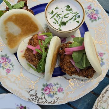 The Village Bistro - Crispy Chicken Bao Buns (added 1 extra to order) - Modern European Near Me - Chester, Connecticut The Village Bistro - Crispy Chicken Bao Buns (added 1 extra to order) - Modern European Near Me - Chester, Connecticut
