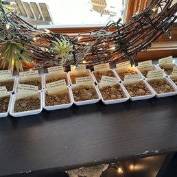 trays of food on table