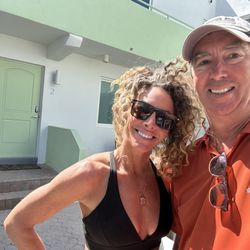 Walkabout Beach Resort - Britt the Fabulous bartender and genuinely good person with a grateful patron.