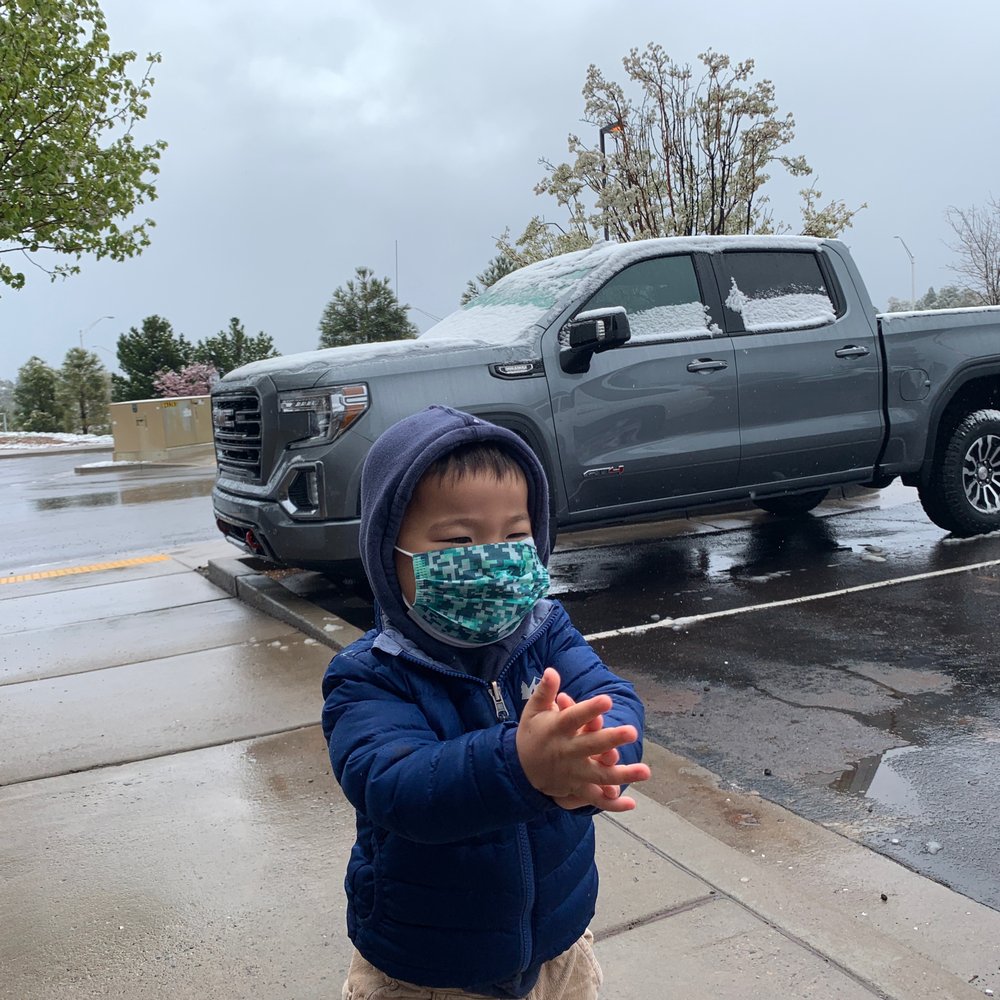 my son was happy as I am with our first truck. my son was happy as I am with our first truck.