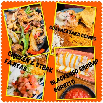 Anejo Daytona Beach - Chicken & Steak Fajitas, Guadalajara combo, & Blackened Shrimp Burrito - Mexican Near Me - Daytona Beach, Florida
