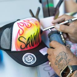Active Airbrush - Kids could pick their colors/style.