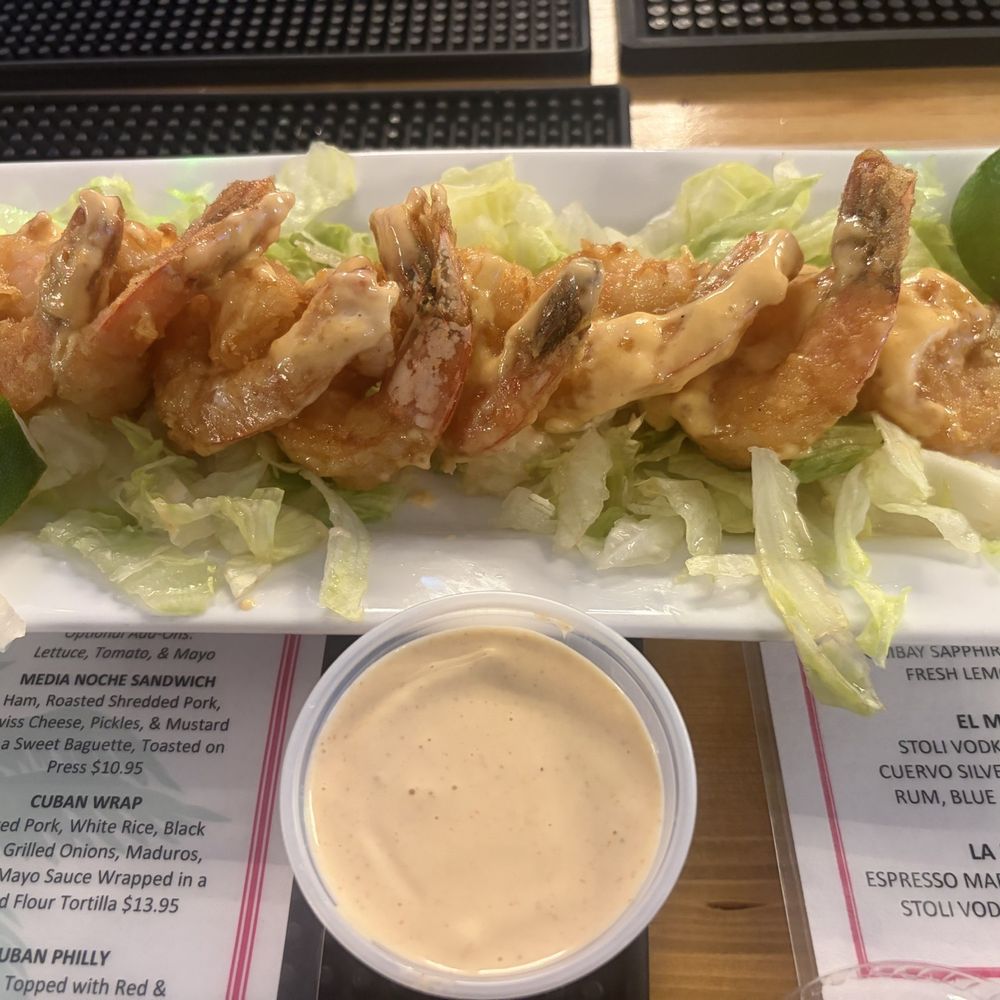 Miami Fusion Cafe - Shrimp Appetizer. Really expensive for the amount given. - Cuban Near Me - Lincolnton, North Carolina Miami Fusion Cafe - Shrimp Appetizer. Really expensive for the amount given. - Cuban Near Me - Lincolnton, North Carolina
