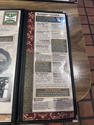 Menu photo 6 Pea Soup Andersen's Restaurant Santa Nella, CA Menu photo 6 Pea Soup Andersen's Restaurant Santa Nella, CA
